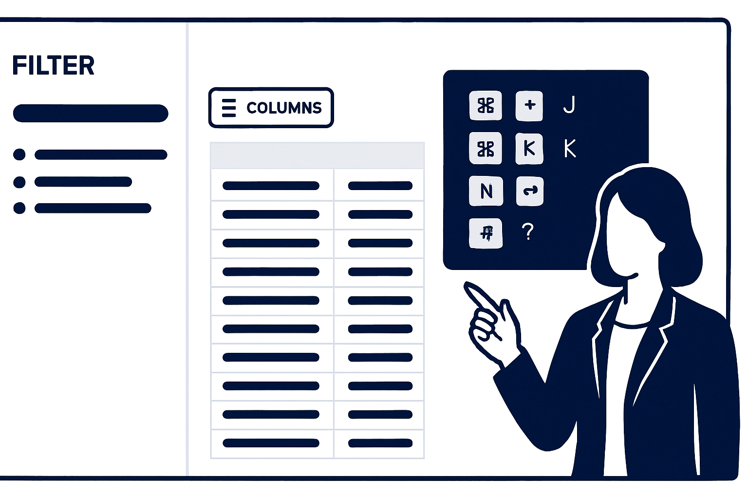 エンタープライズシステムの効率的な一覧画面デザインパターン